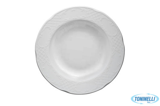 Kutahya Seramik Classico Bianco-Piatto Fondo Cm 23  Cl23Ck00 - 8160