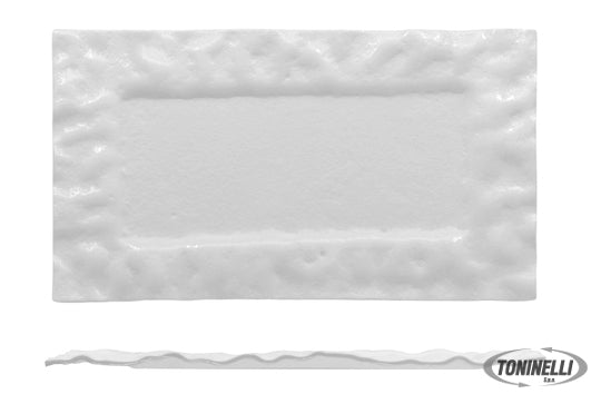 Import Tavola Cloud - Piatto Rett. Cm 35X21 Bianco Lucido - 22997