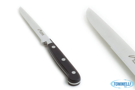 Ulisse Coltello Bistecca Semi-Seghettato E Rivettato In Acciaio Inox Rivettato -