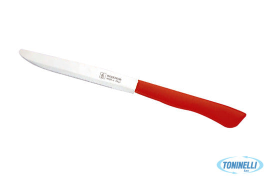 Coltellerie Inox Bonomi De Luxe-Confezione 6 Coltelli Bistecca-Pizza Lama Cm 12