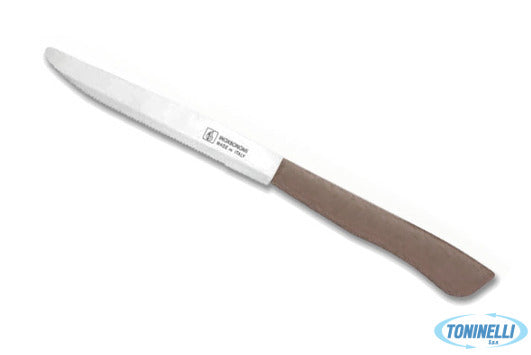 Coltellerie Inox Bonomi De Luxe-Confezione 6 Coltelli Bistecca-Pizza Lama 12 Tor