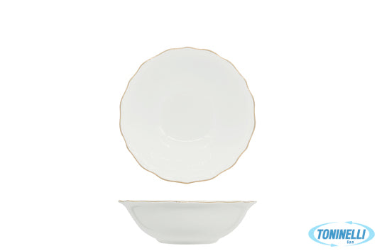 Akij Ceramics Limited Diana Gold - Insalatiera Cm 19 Con Doppio Filo Oro Al Bord