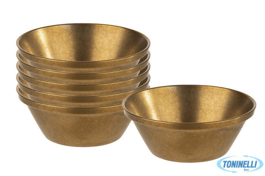 Aps  Assheuer Pott Gmbh E Co Kg Dip Bowls-Set 6 Coppette Inox Gold D6H2,5 Cm 40