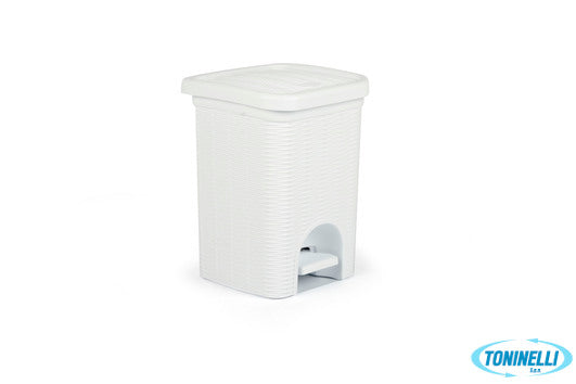 Stefanplast Elegance Pattumiera Bagno Bianca Lt.6 Cm.20X20X28 30100 - 2958100