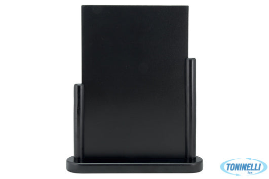 Securit  Elegant - Lavagna Da Tavolo, Base In Legno Colore Nero Modello Grande A