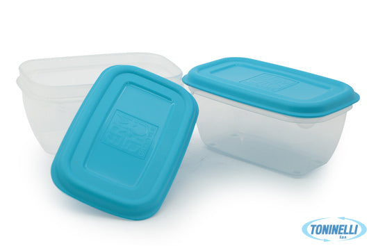 Giostyle   Lifestyle Spa Ermetici Blu-Set 2 Contenitori Rettangolari L.0,5-64652