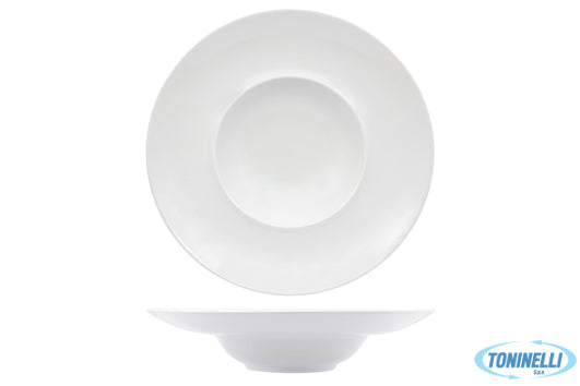 Akij Ceramics Limited Florence Aqua Bianco Piatto Pasta Bowl Cm.28 Interno Cm 14