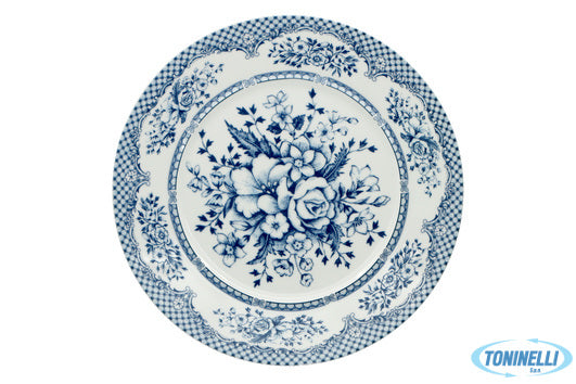 Star Porcelain Limited Florence Provence Blu- Piatto Piano Interamente Decorato