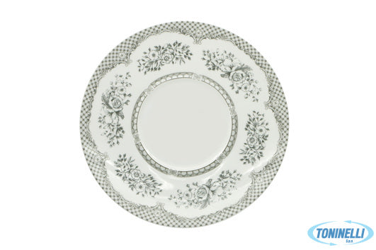 Star Porcelain Limited Florence Provence Grigio- Piatto Piano Gourmet Solo Falda