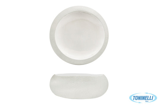 Import Tavola Genesys Evo Bianco-Coppa Cm.16,5 In Porcellana Con Finitura Estern