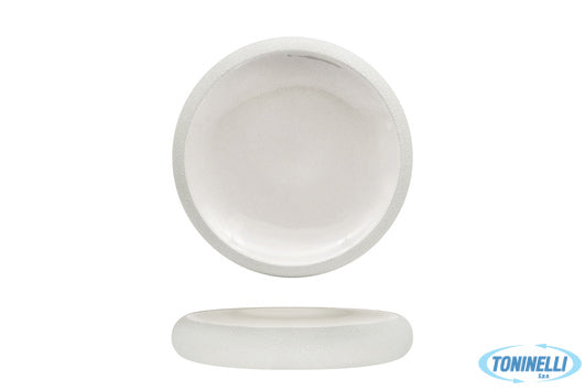 Import Tavola Genesys Evo Bianco-Piatto Alto Cm.27 In Porcellana Con Finitura Es