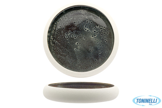 Import Tavola Genesys Evo Blu-Piatto Alto A Nido Cm.27 In Porcellana - 23504