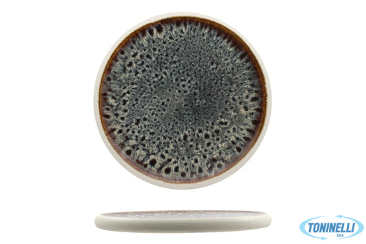 Import Tavola Genesys Evo Blu-Piatto Basso Cm.23 In Porcellana - 23506