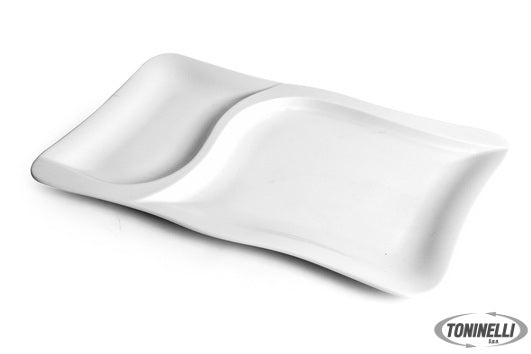 Zaklady Porcelany Stolowej Lubiana Gourmet-Piatto Porcellana Bianco Rettangolare