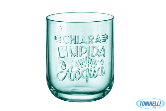 Bormioli Rocco Graphica Verde - Bicchiere Acqua Cl 39,5 122101 - 8520