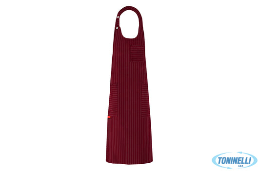 Toma Grembiule Bistrot Bordeaux Gessato - 650600
