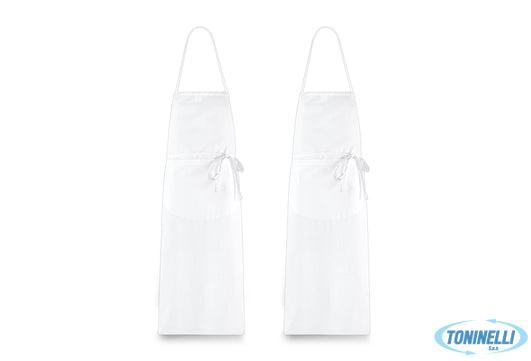 Toma Grembiule Dayton Con Pettorale Bianco Unisex Confezione 2Pezzi - 669100