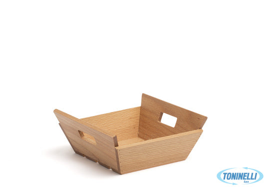 Comas Hogaza-Mini Cesta Quadrata In Legno Con Manici Cm17X17 H7 7544 - 12777