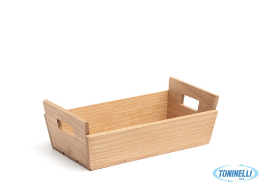 Comas Hogaza-Mini Cesta Rettangolare In Legno Con Manici Cm23X13 H7 7543 - 12776