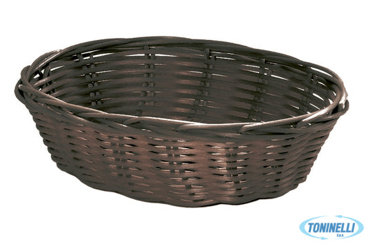 Import Professional Horecaprofessional - Cestino Pane Ovale Cm.25X18 H 6,5 Marro