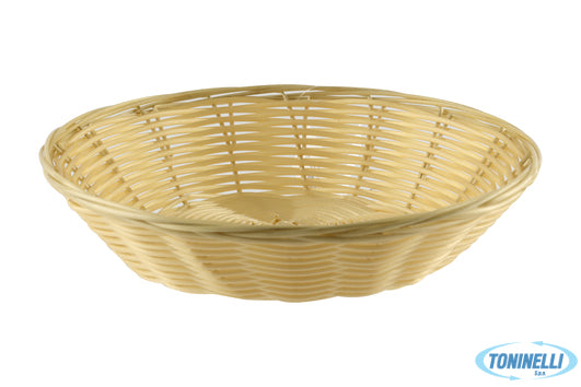 Import Professional Horecaprofessional - Cestino Pane Tondo Cm.21,5 H 5,5 Natura