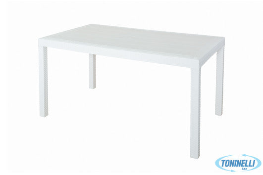 Bica Houston-Tavolo Rettangolare Cm 150X90 Bianco - 3325700