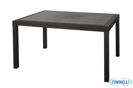 Bica Houston-Tavolo Rettangolare Cm.150X90 Marrone 9094-3 - 3325800