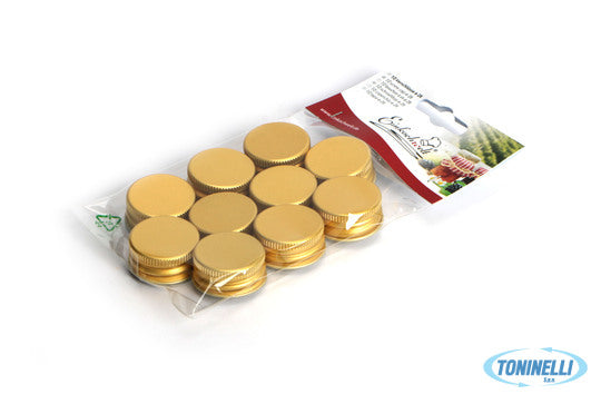 Dosen-Zentrale Zuchner Gmbh Il Casale-Cf.10 Tappi A Vite Oro X Bottiglie A Collo