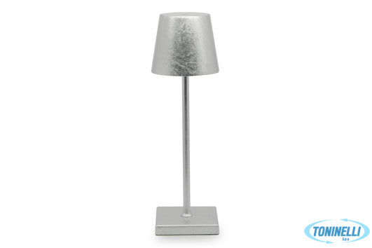 Import Arredo Casa Illuminatore Tav.Led Cm10Xh.34 Foglia Argento - 21972