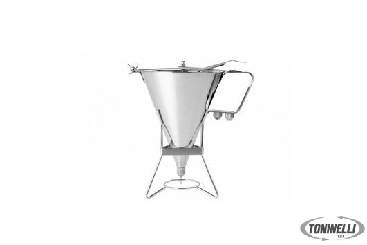 Eva                  Imbuto Colatore 1,9 Lt Inox Con 3 Bocchette E Supporto  041