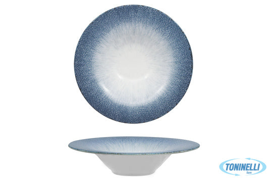 Zaklady Porcelany Stolowej Lubiana Irys Blue - Pasta Bowl Jupiter Cm.30 Porcella
