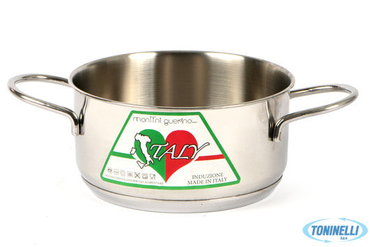 Montini Guerino Snc Italy - Casseruola Inox 18-10 2M Cm.12 40330 Per Induzione -