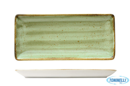 Pt Sango Ceramics Java Meadow Green- Piatto Rett.21X8 22810Mg - 7945