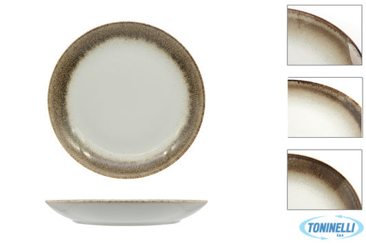 Pt Sango Ceramics Java Radiance Brown-Piatto Coupe Cm 27 36110Br - 14331