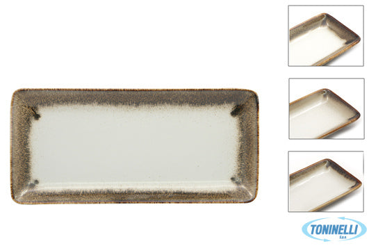 Pt Sango Ceramics Java Radiance Brown-Piatto Rettangolare Cm 34X16 22130Br - 143