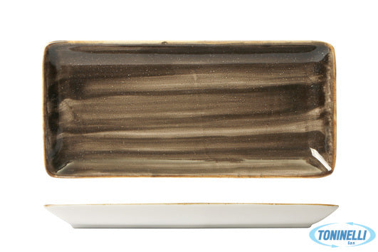 Pt Sango Ceramics Java Woodland Brown-Piatto Rettangolare Cm 21X8 22810Wb - 8010