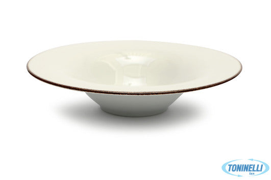 Zaklady Porcelany Stolowej Lubiana Jupiter Piatto Porcellana Filo Marrone -Pasta