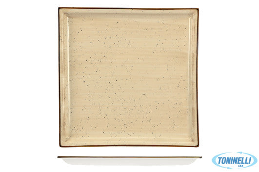 Import Tavola Justcolor Cream-Piatto Quadro Cm.29X29 Hp7507-1096K1 - 7236