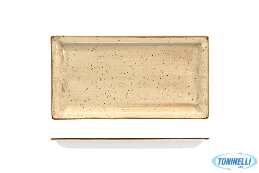 Import Tavola Justcolor Cream-Piatto Rettangolare Cm.27X14,2 Hp8167-1096K1 - 724