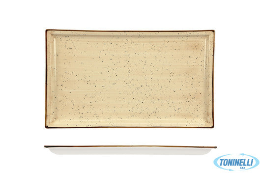 Import Tavola Justcolor Cream-Piatto Rettangolare Cm.31X18 Chp11757-1096K1 - 887