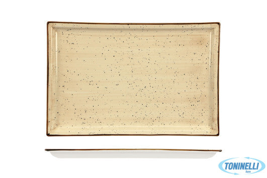 Import Tavola Justcolor Cream-Piatto Rettangolare Cm.31X22 Chp11756-1096K1 - 887