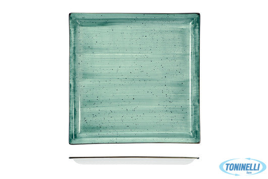 Import Tavola Justcolor Green-Piatto Quadro Cm.29X29 Hp7507-1096K2 - 7235