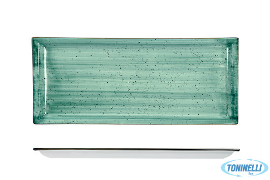 Import Tavola Justcolor Green-Piatto Rettangolare Cm.31X13,7 Chp11758-1096K2 - 8