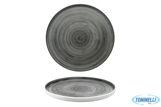Import Tavola Justcolor Grey-Piatto Tondo Con Bordo 22,8  Hp11201-1135O - 13751