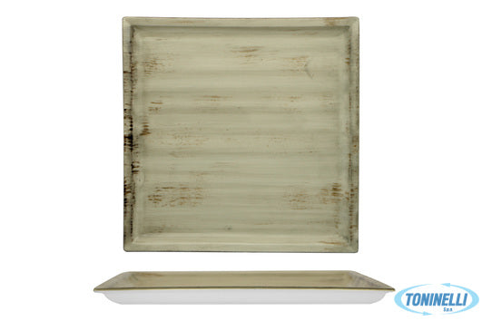 Import Tavola Justcolor Noisette-Piatto Quadro Cm.29X29 Chp7507Ut-1135A - 12243