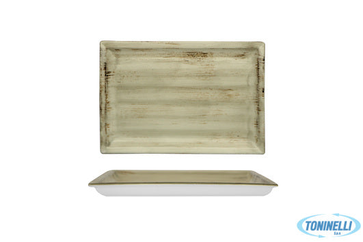 Import Tavola Justcolor Noisette-Piatto Rettangolare Cm.27,2X18,2 Chp7501Ut-1135