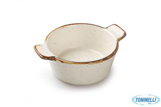 Import Tavola Justcolor Sesame Crema-Mini Cass.Tonda Alta Cm.13 H.5,1  6679M-C35