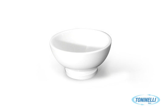 Import Tavola Justwhite-Bolo Bianco Cm.11,5 Porcellana  Con Piede Hb3504 - 18657