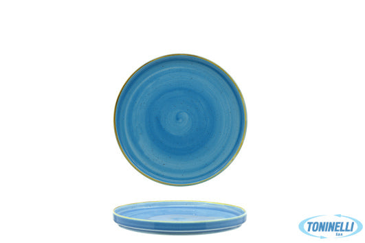 Pt Sango Ceramics Kaden Aqua Blu-Piatto Piano Impilabile Cm20 50840N1Ab - 9065