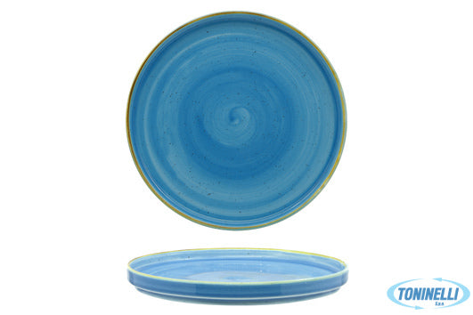 Pt Sango Ceramics Kaden Aqua Blu-Piatto Piano Impilabile Cm26 22110N1Ab - 9063
